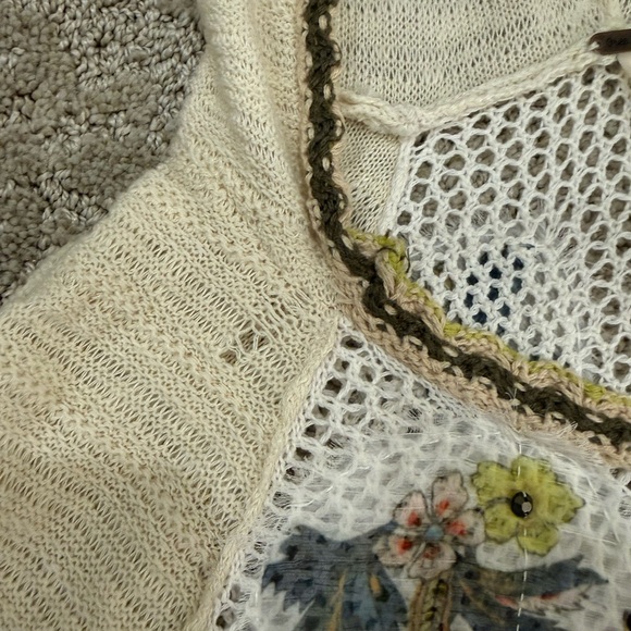 Free People Ivory Open-Knit Top - Picture 11 of 11